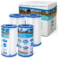 thumbnail image 1 of AMERTEER Swimming Pool Filter (2 Pack) Fits for Intex A/C Suitable for Summer Waves A/C Easy to Set Pool Filter Re-Useable, 1 of 9