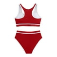 thumbnail image 4 of Cethrio Girls Bikinis Swimsuits, 2 Piece Holiday Summer Beach Swimsuit Tops with Bottoms Sets Red Size 12-13T, 4 of 8