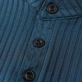 thumbnail image 7 of XFeng Men's Ribbed Sleeveless Henley Tank Top, Stand Collar Casual Muscle Shirt, 7 of 7