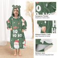 thumbnail image 3 of FORMRS Wearable Blanket Hoodie with Sleeves for Kids Cozy Flannel Sweatshirt, Christmas Santa, 3 of 7