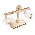 thumbnail image 1 of Balance DIY Balance Scale Lever Wooden Weighing Scale Science Math Teaching Scale Early Educational Balancing Toy for Students Kids, 1 of 7