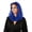 Blue, variant on Hijab Scarf for Women Stretchy One-Piece Head Wrap Snood Scarf Solid Mesh Headscarf for Seasons