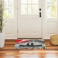 thumbnail image 3 of Yayeee Doormat for Indoor Entrance 32" x 20" Non Slippery Floor Rug, Black Illusionary Boat, 3 of 8