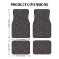 thumbnail image 2 of Sikiie Musical Notes Car Foot Mat Set of 4 Pieces Basics Universal Fit Rubber Carpet Floor Mats For Car SUV Van & Truck, 26.8"L x 17.3"W (Front), 13"L x 17.3"W(Rear), 2 of 6