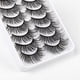 thumbnail image 4 of Kit de 10 pares de pestañas postizas, pestañas postizas 3D, pestañas largas naturales y esponjosas, pestañas postizas de banda suave reutilizables, extensión de pestañas de maquillaje negro de lujo, 4 of 5