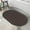 Brown-oval, variant on Thin Diatomaceous Earth Bath Mat,Non Slip Quick Dry Bath Mats for Bathroom,Super Absorbent Stone Bath Mat-Washable Shower Mat Bathroom Floor Mat (Brown,17.7"x27.5")