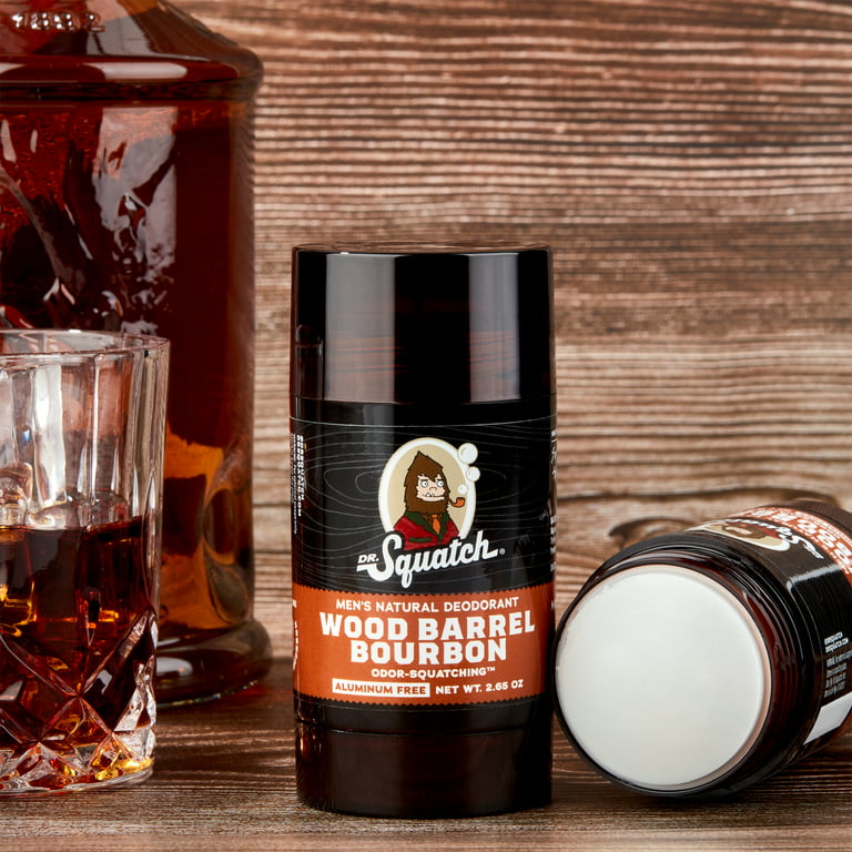 Dr. Squatch Men's Natural Deodorant - Wood Barrel Bourbon - 2.65oz