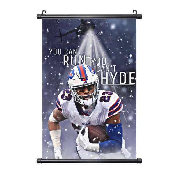 Cuadro colgante de PVC negro personalizado del equipo de fútbol Bills Football, varios tamaños, decoración de interiores, cuadro para colgar en la pared, cuadro decorativo para mesita de noche