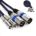 thumbnail image 2 of 2RCA Male 2XLR Caron Male Audio Balance Cable, Length: 2m, 2 of 5