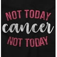 thumbnail image 2 of Not Today Breast Cancer Survivor Womens Plus Size Graphic Zipper Hoodie Brisco Brands 2X, 2 of 5