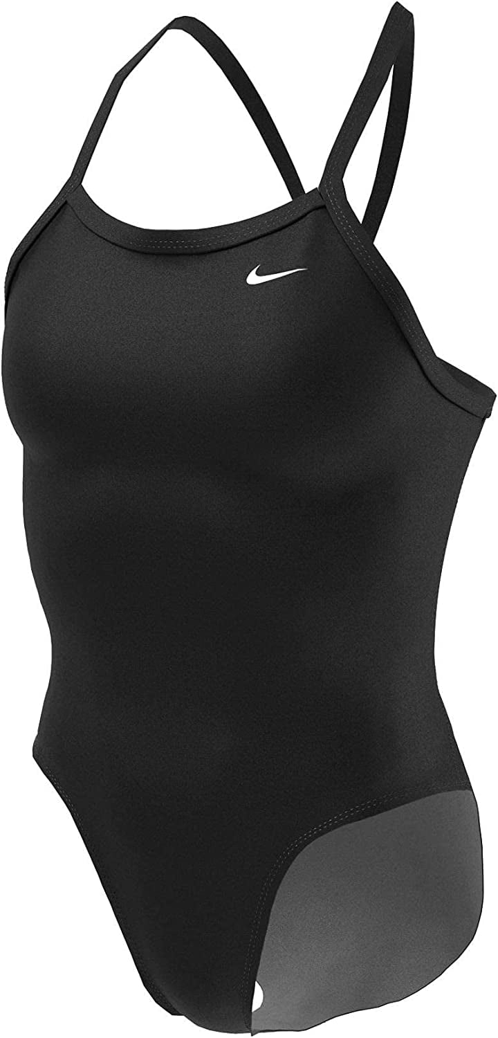 Nike Hydrastrong Solid Racerback One Piece Female (24, Black)