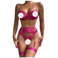thumbnail image 4 of uublik Valentines Lingerie Set for Women Sexy Naughty Babydoll Plus Size Bodysuit Lace, 4 of 5
