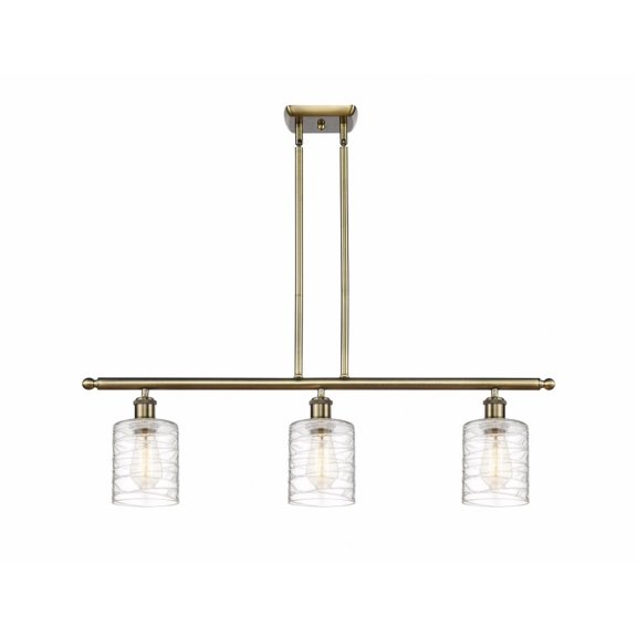 Innovations Lighting - Cobbleskill - 3 Light Island In Art Nouveau Style-10