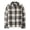 Plaid Black, variant on Boys Long Sleeve Plaid Flannel Button Up Shirt, Sizes XS-XXL
