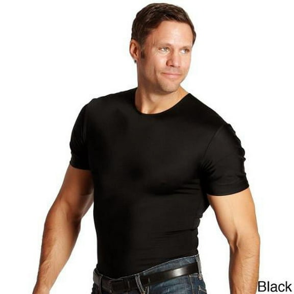 Compression Crew Neck Shirts (Pack of 3) 3PK-Black-2XL