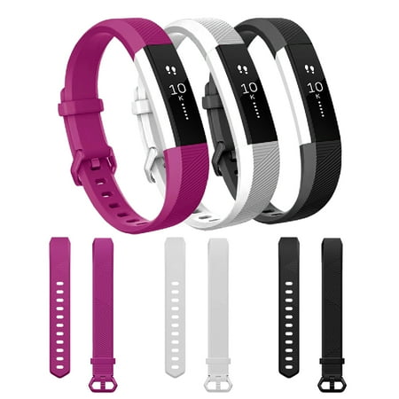 For Fitbit Alta HR Bands, iClover Replacement Silicone Wristband Accessories for Fitbit Alta Watch Strap, Women Men Kids Girls Style 3 Color Small