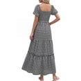 thumbnail image 2 of Women’s Pretty Garden SHORT SLEEVE MINI CAP DRESS - PUFF SLEEVE DRESS, 2 of 6