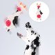 thumbnail image 3 of Juguete de látex chirriante para perros con forma de vaca, resistente a las mordeduras, juguete interactivo para cachorros., 3 of 6