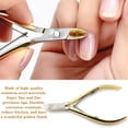thumbnail image 1 of Stainless Steel Nail Nipper Precise Anti-Abrasion Cuticle Dead Skin Double Spring Remove Nipper for Home Use, 1 of 8