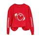 thumbnail image 2 of Ailaofu Football Sweatshirts for Women Oversized Crewneck Sweatshirt Cute Crewnecks Holiday Long Sleeve Rugby Sweat Shirts, 2 of 4