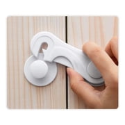 Cabinet Locks - Child Safety Locks 4 Pack - Baby Safety Cabinet Locks - Baby Proofing Cabinet Kitchen System with Strong Adhesive Tape