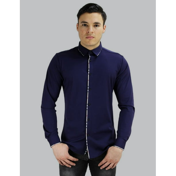 Camisa Caballero Barabas Corte Slim Fit Manga Larga