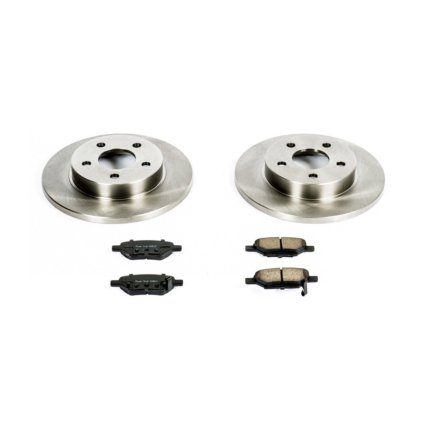 Power Stop Rear Stock Replacement Brake Pad and Rotor Kit KOE1616