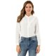 thumbnail image 2 of Camisa Elegante Con Volantes En La Parte Delantera Allegra K Para Mujer Blusa De Manga Larga Con Lunares Suizos Blanco S, 2 of 6