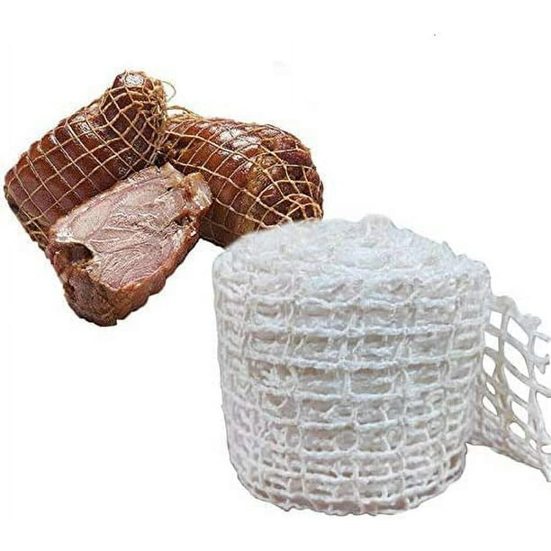 HSHDLDF 5m Meat Netting Roll,Size 18,Elastic Smoked Meat Poultry