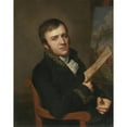 thumbnail image 2 of Willem Bartel van der Kooi 20x24 Black Ornate Framed Double Matted Museum Art Print Titled: Jan (Baptist) Kobell II (1778-1814), Painter, in the Uniform of a Member of the Royal In, 2 of 5