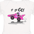 thumbnail image 4 of Inktastic Go Go Go Pink Racing Car Boys or Girls Long Sleeve Baby Bodysuit, 4 of 5