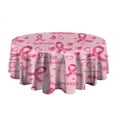 thumbnail image 4 of Nappe Ronde de Sensibilisation au Cancer du Sein, Nappe Sans Plis en Polyester, Nappes Rondes Imperméables et Réutilisables pour Cuisine, Pique-Nique, Fête (Ronde, 60x60 Pouces), 4 of 6