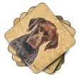thumbnail image 2 of Carolines Treasures SC9117FC German Shorthaired Pointer Wipe your Paws Foam Coaster Set of 4 3 1/2 x 3 1/2 multicolor, 2 of 3