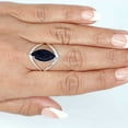 thumbnail image 4 of 925 Sterling Silver Ring For Women - Teens Blue Sunstone Gemstone Silver Ring Size 10.5 Simple Silver Ring Size 10.5 Mothers' Day Gift For Ladies 925 Silver Gemstone Jewelry, 4 of 9