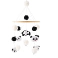 thumbnail image 1 of Promise Babe Móvil Bebé Oso Panda Campanas con Bolas de Fieltro Móvil Animal Suave Habitación de Bebé Móvil de Ganchillo de Madera Recién Nacido Niño Niña Colgante Colgante, 1 of 4