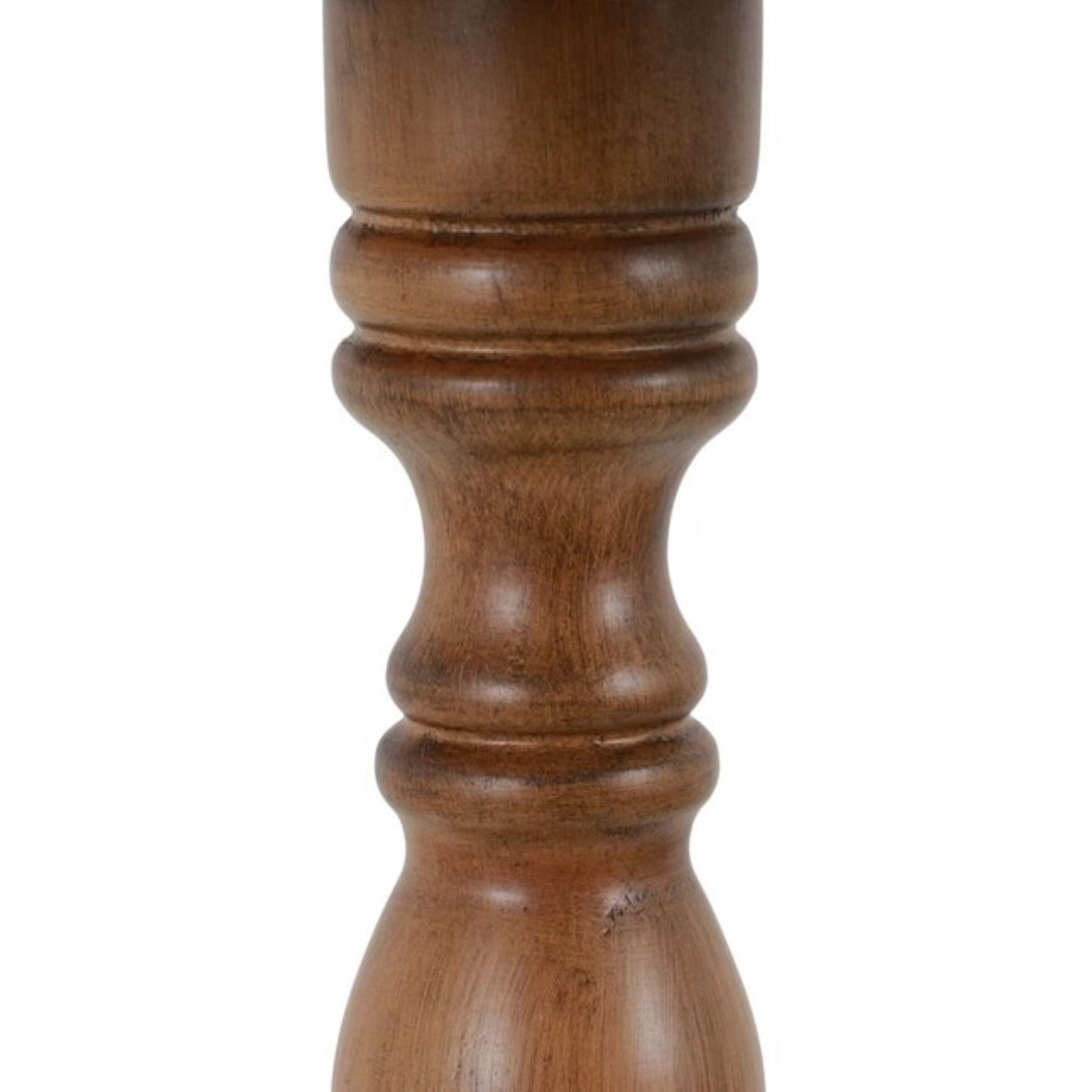 Decor Therapy Chic Pedestal Round Accent Table, 24"x 15"x 15" - Honeynut