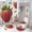 Strawberry 3, variant on Shower Curtain Aesthetic, Snowflake Winter Pattern Printed on Bathroom Decor and Accessories, Great for Master Bath Beach House Modern Home, 72 x 72 inches