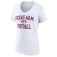 thumbnail image 2 of Women's White Texas A&M Aggies First Sprint Team V-Neck T-Shirt, 2 of 3