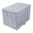 thumbnail image 1 of Anchor Dog Crate Cover, Abstract Rope on Pastel Colored Stripes Diagonally Arranged Pattern, Easy to Use Pet Kennel Cover for Medium Large Dogs, 35" x 23" x 27", Pale Blue Pale Pink, by Ambesonne, 1 of 6