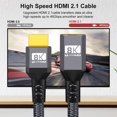 thumbnail image 2 of JSER HDMI 2.1 UHD 8K Extension Cable Male to Female Ultra-HD 8K 60hz 4K 120hz Cable 48Gbs with Audio 3D HDMI Cord, 2 of 6