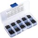 thumbnail image 2 of 500pcs Black Self Tapping Screws Assortment Kit, Pan Head Phillips Carbon Steel Self Tapping Screws With Box For Soft Metal Wood Plastic M2 M2.3 M2.6, 2 of 4