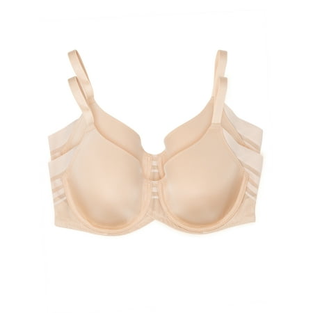 

Paramour by Felina | Marvelous Side Smoothing T-Shirt Bra 2-Pack (Warm Neutral 42DDD)
