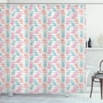 thumbnail image 1 of Ambesonne Tropical Shower Curtain, Colorful Pineapple Sketch, 69"Wx75"L, Pink Coconut, 1 of 3