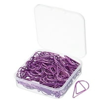 Uxcell 150 Pieces Metal Paper Clip Drop-Shaped with Box 1 Inch Light Pink for Crafts Organize Office Home