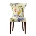 thumbnail image 2 of Paradise Upholstered Accent Chair Off White Floral Fabric, 2 of 7