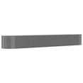 thumbnail image 3 of vidaXL Garden Raised Bed Gray 144.5"x55.1"x26.8" Powder-coated Steel, 3 of 28