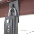thumbnail image 2 of Lock Box Door Mount Bracket Security Lock Box Over The Door Hook Heavy Duty Iron Universal Lock Box Door Mounting Holder, 2 of 8