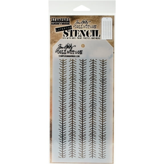 Tim Holtz Layered Stencil 4.125"X8.5"-Tinsel