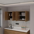 thumbnail image 4 of Pemberly Row Wall Cabinet kitchen in Melamine with 4 Doors Natural Oak, 4 of 4