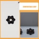 thumbnail image 3 of LOLIPPYY 6Ud Tornillos De Mango Ajustable Con Hexagonal Y Plástico Antideslizante Negro, 3 of 8